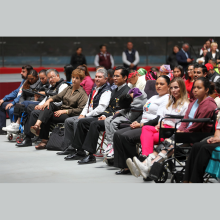 Juan Carlos González Romero, secretario de Bienestar en la inauguración de la Quinta Feria Nacional por la Inclusión “Por un México sin Barreras”, que encabezó la Gobernadora Delfina Gómez Álvarez.