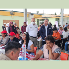 Juan Carlos González Romero, secretario de Bienestar, visitó el municipio de Chalco con el fin de monitorear la entrega de apoyos a las familias que se vieron afectadas tras las inundaciones.