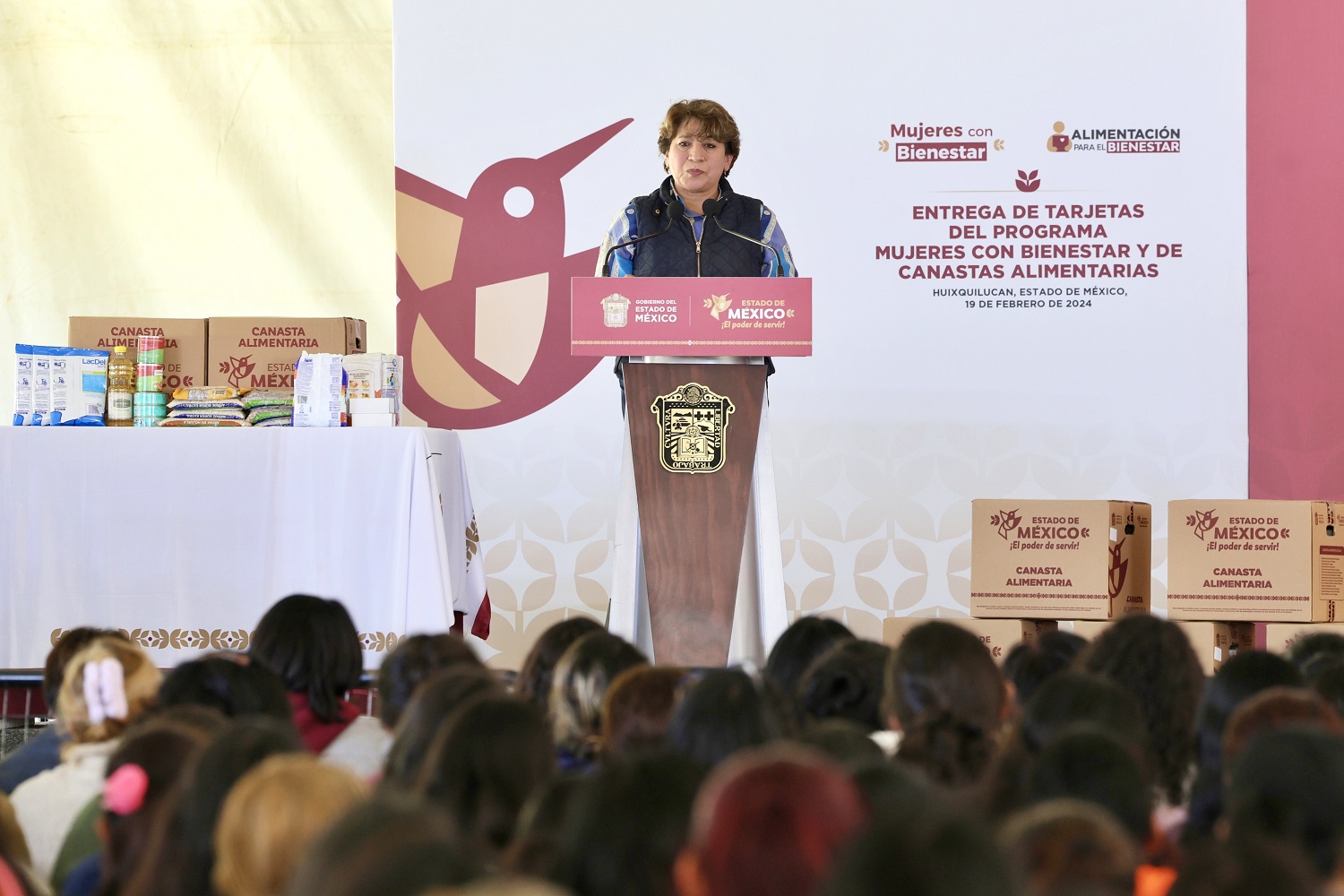 Gobernadora Delfina Gómez entrega 9 mil tarjetas de Mujeres con Bienestar en Huixquilucan; es un reflejo de El Poder de Servir con eficacia 
