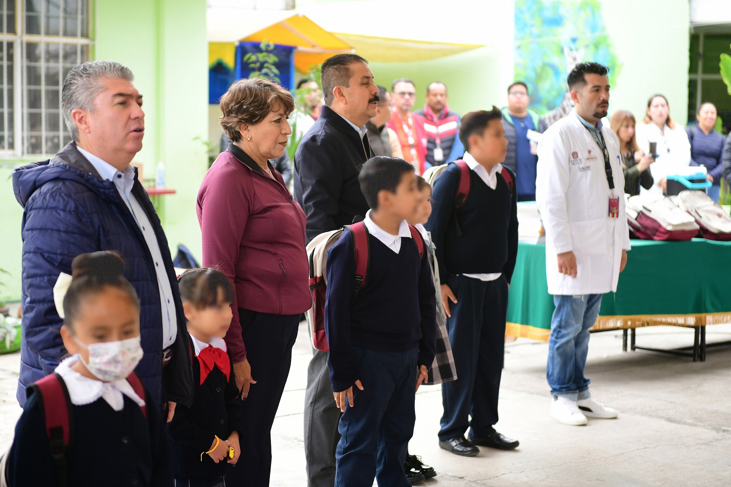 Exitoso regreso a clases en 22 escuelas de Chalco; Gobernadora Delfina Gómez anuncia segundo censo de bienestar para afectados