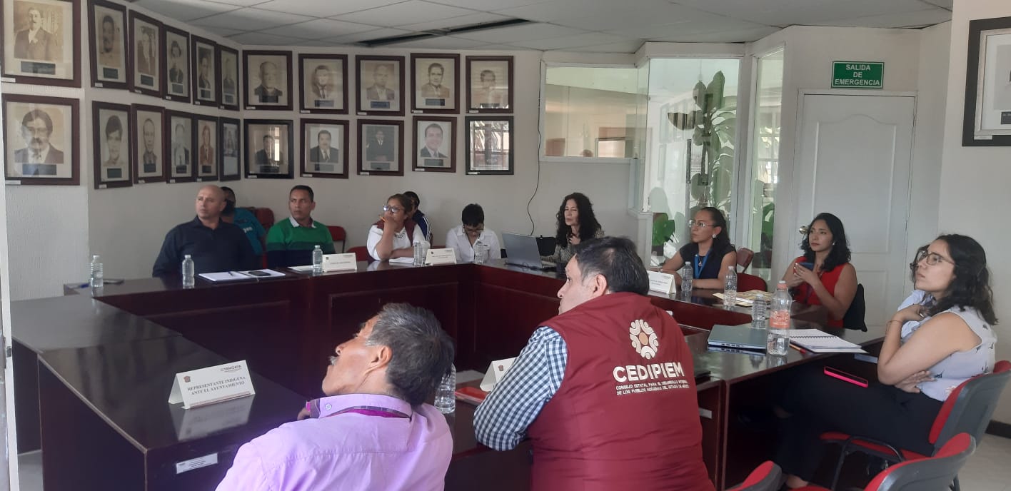 Dialogan GEM y representantes de pueblos originarios acerca de proyectos para el desarrollo integral de sus comunidades